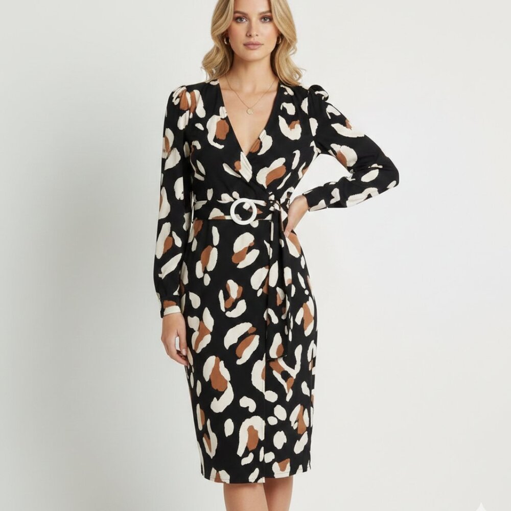 Joseph Ribkoff Animal Print Dress   NWT